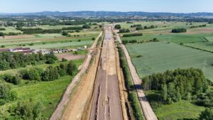 ~km 60+600 GWN, Warstwa mrozoochronna, Drenaż podłóżny