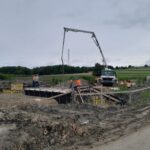 przepust P-1_34 betonowanie ścian wlotu i wylotu