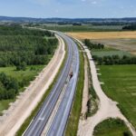 ~km 62+500 Warstwy asfaltowe, nasyp