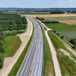 ~km 62+700 Warstwy asfaltowe, nasyp