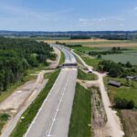 ~km 63+100 Warstwy konstrukcyjne drogi, ściek liniowy, zbiornik retencyjny