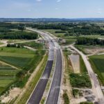 ~km 64+800 Warstwy podbudowy asfaltowej