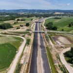 ~km 60+000 zbiornik retencyjny, warstwy bitumiczne