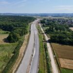 ~km 64+000 Warstwy konstrukcyjne drogi, podbudowa bitumiczna, podbudowa z kruszywa