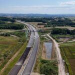 ~km 64+700 Podbudowa bitumiczna, zbiornik retencyjny