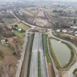 ~km 58+100 Zbiornik retencyjny, Warstwy bitumiczne S19, drogi utrzymaniowe i zbiorcze