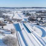 ~km 57+900 Początek odcinka Aldesa S19, Zbiornik Retencyjny