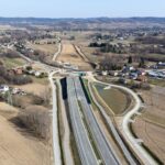 ~km 58+100 Początek odcinka, zbiornik retencyjny